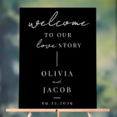 Bienvenue À Notre Histoire D'Amour Mariage Moderne (Neutre)