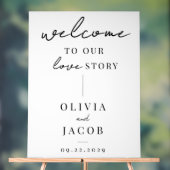 Bienvenue À Notre Histoire D'Amour Mariage Moderne (Neutre)