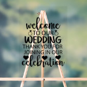 Bienvenue à notre mariage (Neutre)