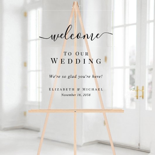 Bienvenue à notre mariage