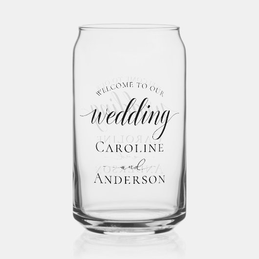 Bienvenue à notre mariage Ajouter un nom (Recto)