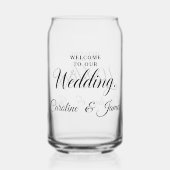 Bienvenue à notre mariage Ajouter un nom (Verso)