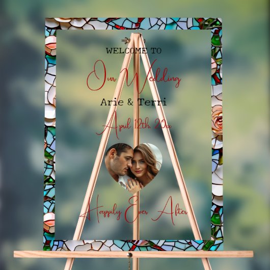 Bienvenue à Notre Mariage | Carrelage en mosaïque  (Neutre)