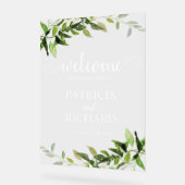 Bienvenue À Notre Mariage De Verdure Débutant (Angle)