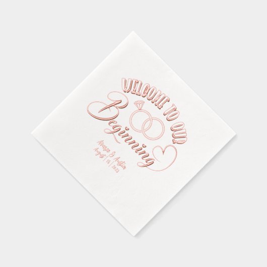 Bienvenue À Notre Mariage Débutant (Droite)