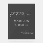 " BIENVENUE À NOTRE Mariage FOREVER " (Recto)