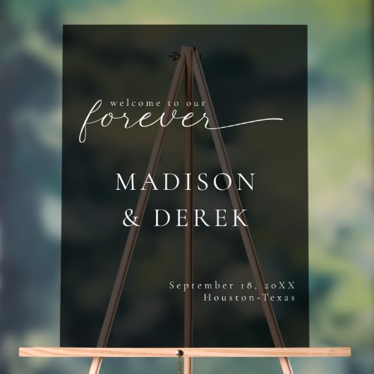 " BIENVENUE À NOTRE Mariage FOREVER " (Neutre)