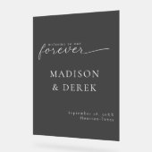 " BIENVENUE À NOTRE Mariage FOREVER " (Angle)