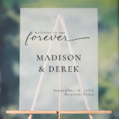 " BIENVENUE À NOTRE Mariage FOREVER " (Neutre)