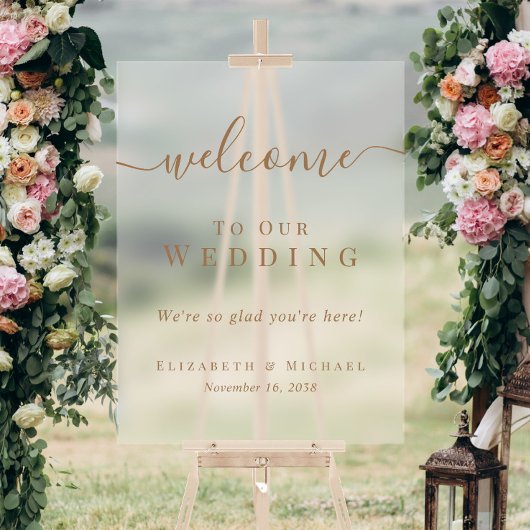 Bienvenue à notre mariage givré