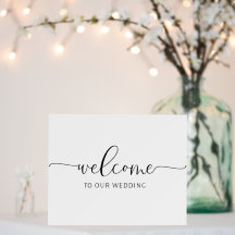 Bienvenue À Notre Mariage, Police Script