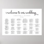 Bienvenue à notre mariage, tableau de sièges pour (Devant)