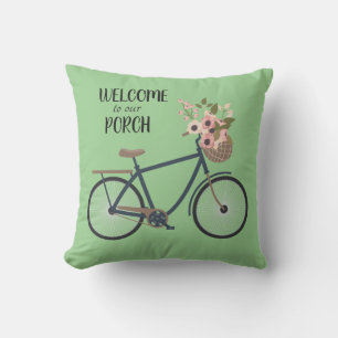 Bienvenue à notre oreiller à lancer de Porch