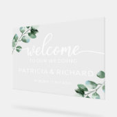 Bienvenue à notre panneau vert Mariage (Angle)