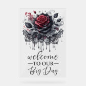 Bienvenue À Notre Rose Gothique Noir Big Day (Recto)