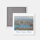 Bienvenue à Sydney, Australie aimant frigo (Recto/Verso)
