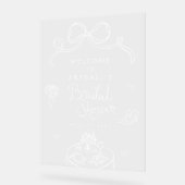 Bienvenue à une réception de mariage avec un nœud  (Angle)