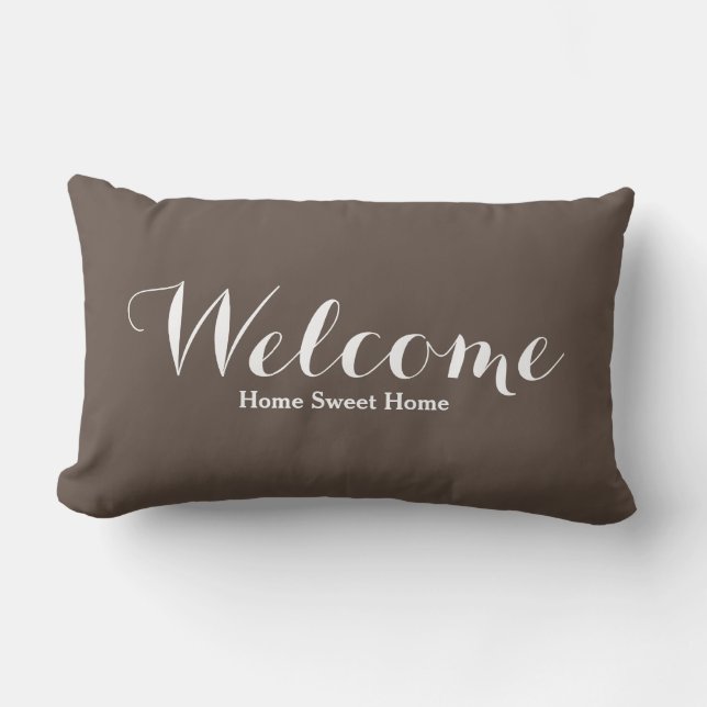 Bienvenue Accueil Sweet Home Coussin décoratif (Recto)