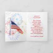 Bienvenue Accueil Troupes Carte de voeux (Intérieur)