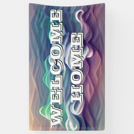 Bienvenue Accueil Vagues Gradient Bannière (Vertical)