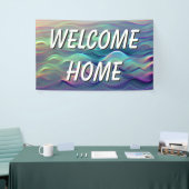 Bienvenue Accueil Vagues Gradient Bannière (Salon professionnel)