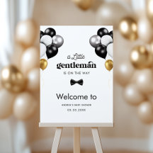 Bienvenue au Baby shower de petit garçon de marque