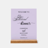 Bienvenue au dîner de répétition élégant écriture  (Recto)