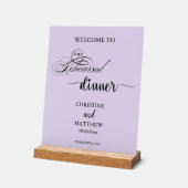 Bienvenue au dîner de répétition Elegant Script Vi (Angle)