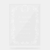 Bienvenue au dîner de répétition floral orné victo (Recto)