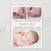 Bienvenue Au Faire-part Mondial (Devant / Derrière)