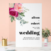 Bienvenue au mariage aux roses roses et eucalyptus (Mariage)