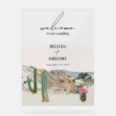 Bienvenue au mariage bohème du désert au cactus à  (Recto)