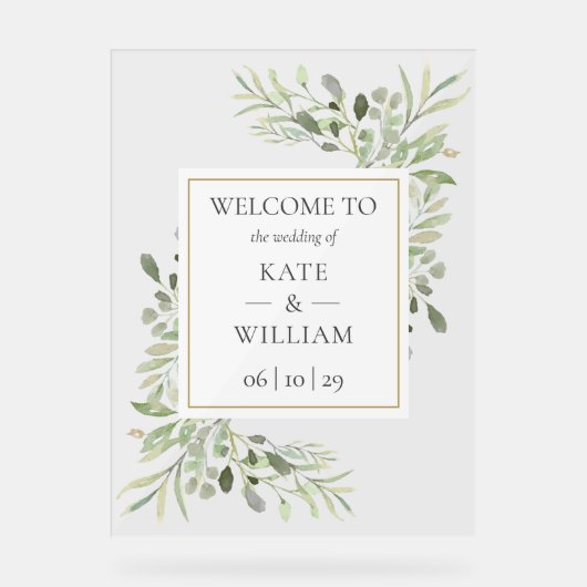 Bienvenue au mariage botanique de verdure (Recto)