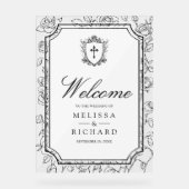 Bienvenue au mariage catholique blanc victorien (Recto)