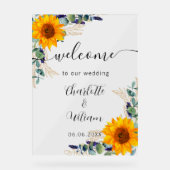 Bienvenue au mariage des tournesols eucalyptus (Recto)