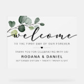 Bienvenue au mariage eucalyptus (Recto)