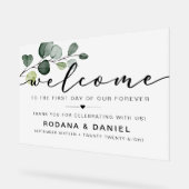 Bienvenue au mariage eucalyptus (Angle)