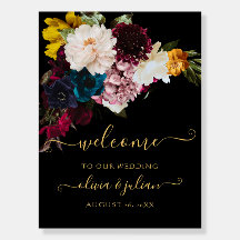 Bienvenue au mariage Fleurs sombres et lunaires de