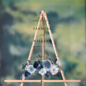 Bienvenue au Mariage Floral Blue & Navy (Neutre)