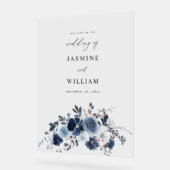 Bienvenue au Mariage Floral Blue & Navy (Angle)