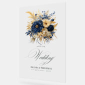 Bienvenue au Mariage Floral Marine et Gold (Angle)