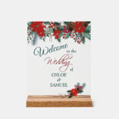 Bienvenue au Mariage frontalier Red Poinsettia (Recto)