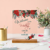 Bienvenue au Mariage frontalier Red Poinsettia (Mariage)