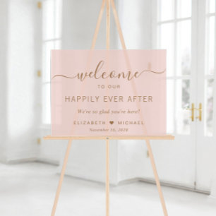 Bienvenue au mariage rose gold pour un heureux ave