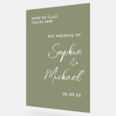 Bienvenue au Mariage Vert Sauge (Angle)