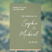Bienvenue au Mariage Vert Sauge (Neutre)
