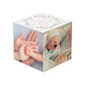 Bienvenue Au Monde Baby Photo Cube (Angle arrière)