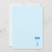 BIENVENUE au monde - carte bébé garçon (Dos)