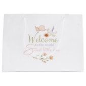 Bienvenue Au Monde Grand Sac Cadeau (Devant)