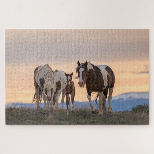 "Bienvenue au monde" Jigsaw Puzzle (Horizontal)